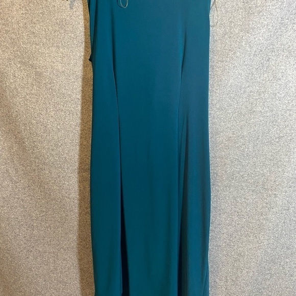 12 MSK White Rhinestone Embellished Green Party Dress Size S - Picture 3 of 5